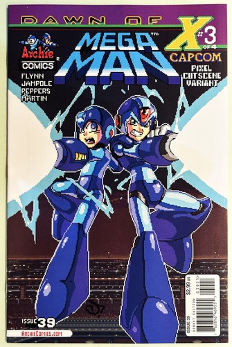 MEGA MAN COMIC BOOK #39 Variant August 2014 DAWN OF X Part 3 Bagged ~ Board NEW