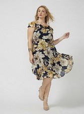 Lane Bryant Floral Off The Shoulder MIDI SUMMER DRESS Plus Size 18/20 2X
