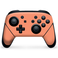 Nintendo Switch Pro Controller Skin Decal Vinyl Wrap - Solid Peach
