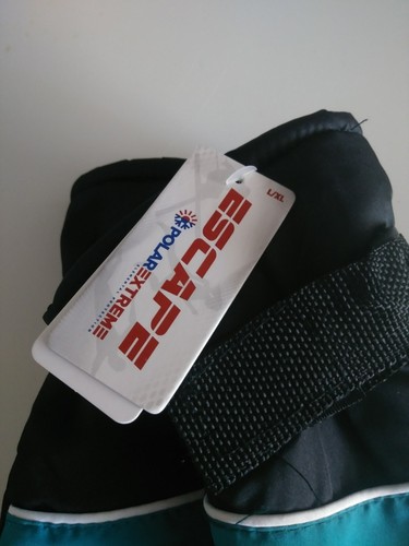 Kids Black/blue Polar Extreme Windproof Anti Slip Palm Gloves L/XL - Picture 2 of 5