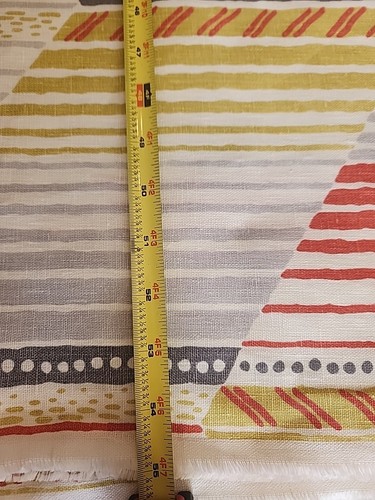 Kravet Reflex Sunrise Fabric Linen Drapery Upholstery Geometric Modern 2 YDS - Picture 5 of 12