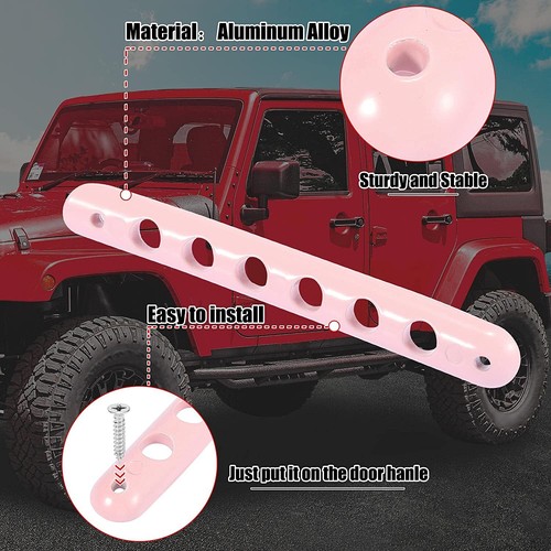 5pcs Door Grab Handle Trim Cover for Jeep Wrangler JK Unlimited 4 Door 2007-2018 - Picture 41 of 43