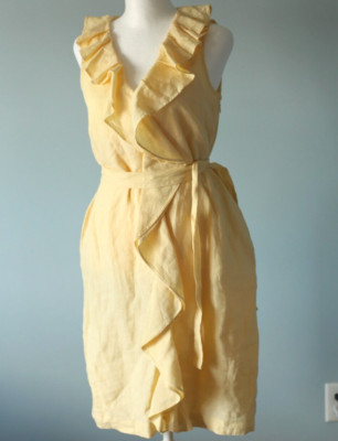 Robe Jaune Talbots Taille 6 - Occasion Très Bon état, Couleur Vive, Coupe Classique