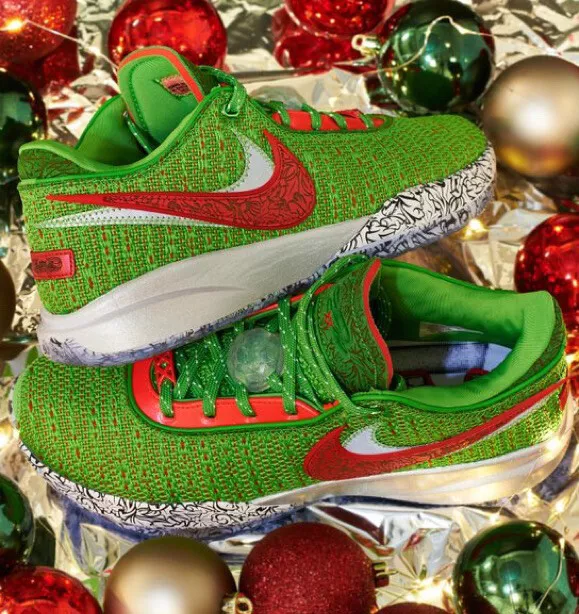 LeBron XX Christmas Stocking Stuffer Grinch In Hand Same