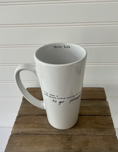 Sweet Bird & Co “I’ll Have Cafe..Mocha Vodka To Go ” 😭White 6” Tall Coffee Mug - Picture 5 of 9