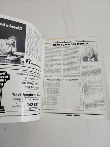 Vintage 1980s University of Oregon Ducks Game Program Basketball 80s vs UCLA - Picture 2 of 3