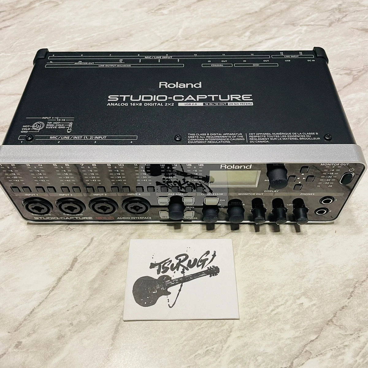 Roland UA-1610 Studio-Capture USB 2.0 Audio Interface USED w/ac adpter