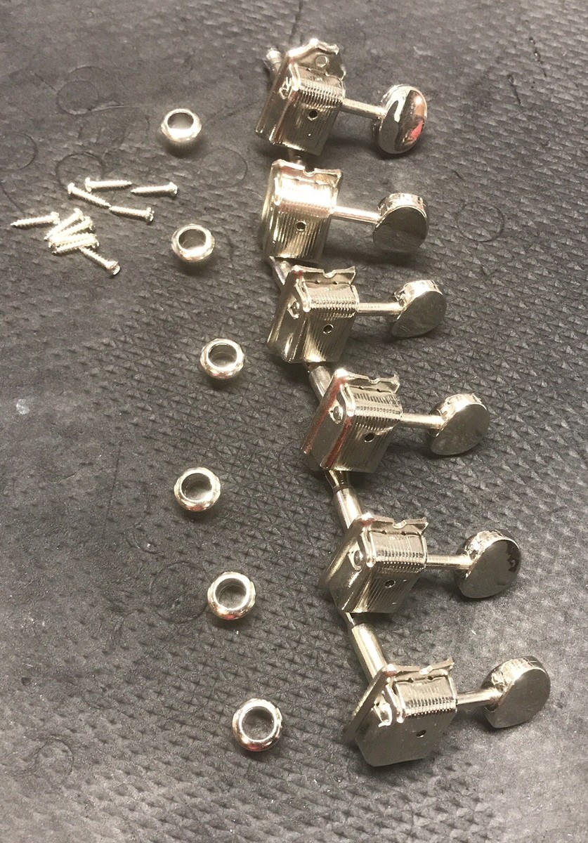 Kluson Tuner Vintage クルーソン ビンテージ ペグ 6 In Line Vintage Kluson-Style Tuners Insert Top Posts RH