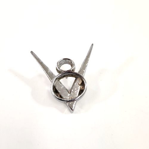 1950s Studebaker V8 Emblem Badge Chrome ROTH 299175 Commander Truck OEM Vtg