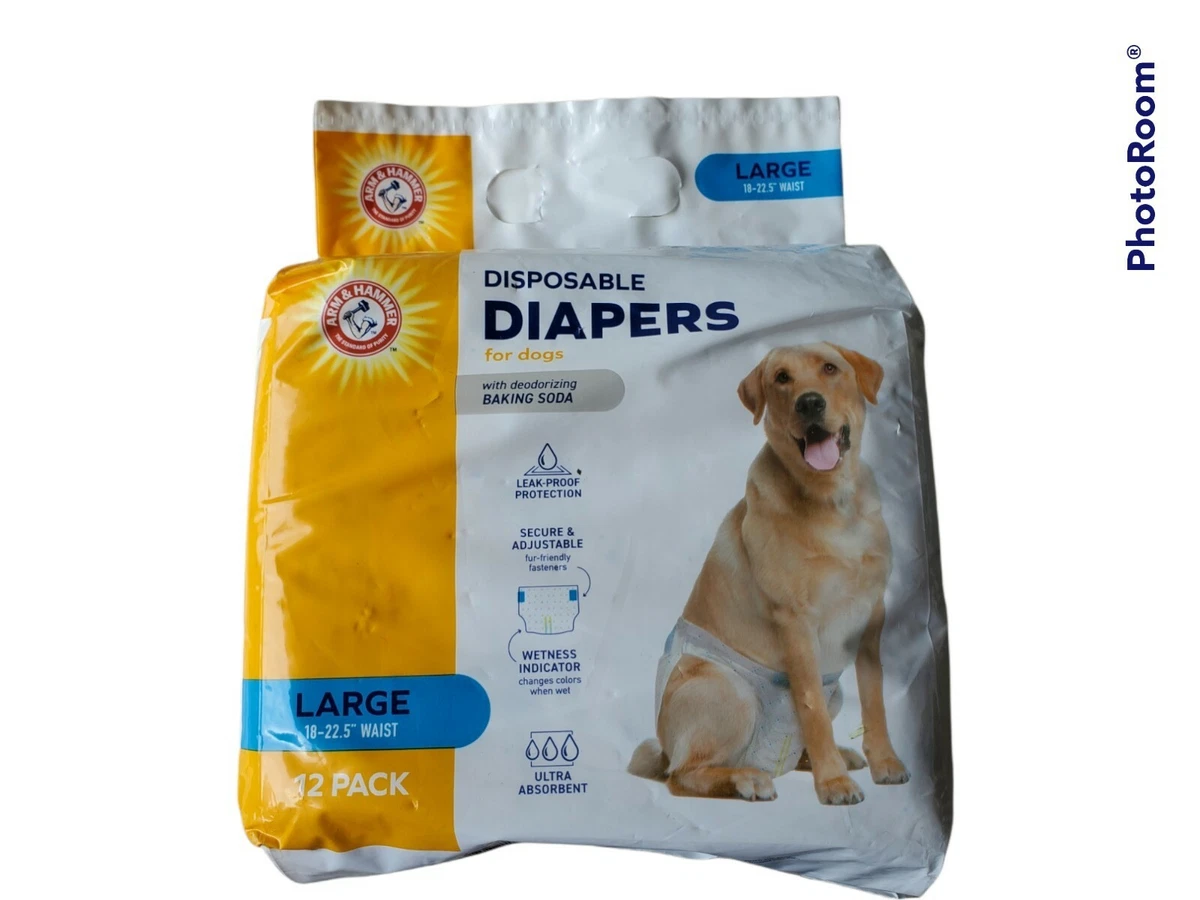 Arm And Hammer Dog Diapers Large Waist 18 22.5 Unopened package