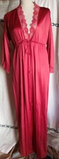 Vintage JC Penney Robe purple with lace XS nylon