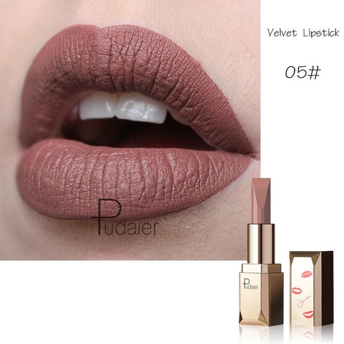 Pudaier Weig Htless Colour Waterproof Rich Nude Velvet Matte Finish Lipstick - Picture 12 of 33
