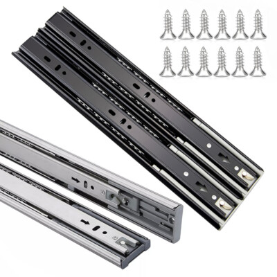 10 Pair 12''-26'' Soft Close Drawer Slides Ball Bearing Full Extension Value Pack