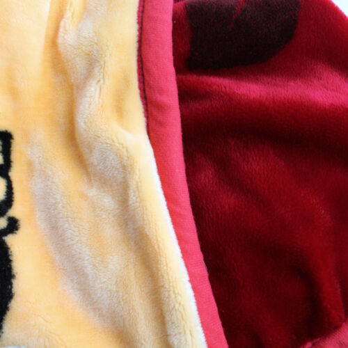 Mink Blanket Red Floral Peacock 100% Acrylic Throw Blanket 94.25" x 78.5" - Picture 3 of 5