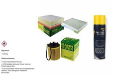 MANN-FILTER Filtersatz MANNOL Klimareiniger für Fiat Grande Punto 1.4 T-Jet