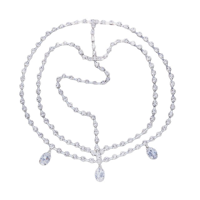 Rhinestone Head Chain for Women Boho Hair Accessories Headpiece Layered ON9716 Rhinestone Head Chain for Women Boho Hair Accessories Headpiece Layered ON9716