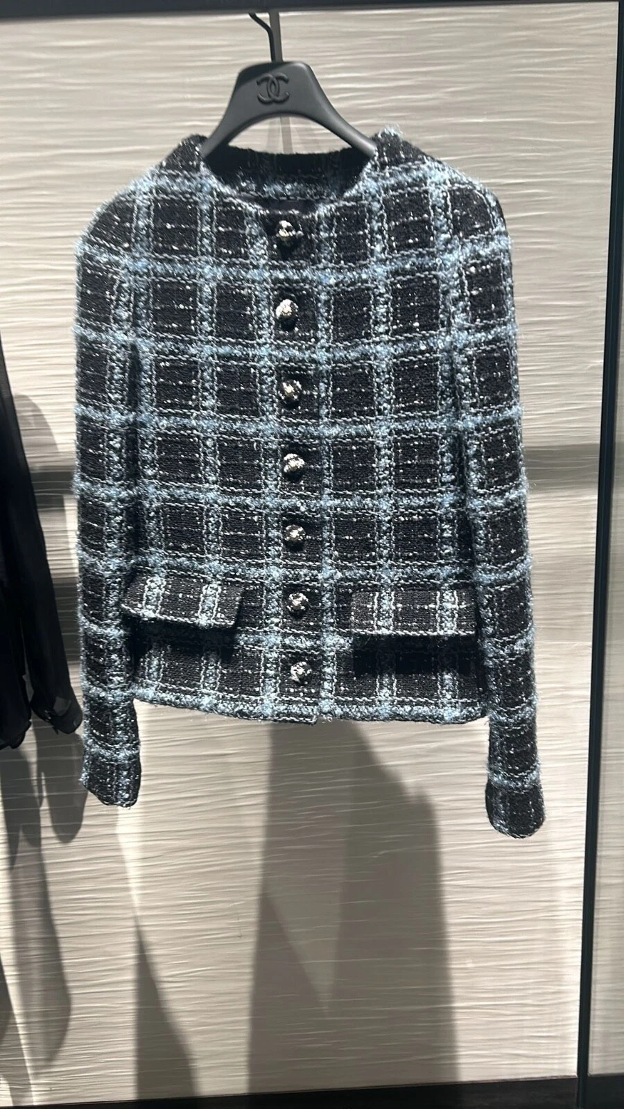 CHANEL Giacca Tweed Collezione 2024 2025 Nero Blu