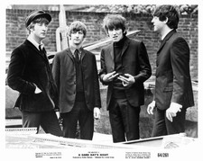 John Lennon Ringo Starr George Harrison Paul McCartney standing ou- Old Photo