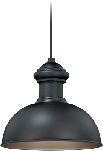 Vaxcel Lighting T0152 Bronze Franklin Single Light 10"W Outdoor Pendant - Picture 1 of 9