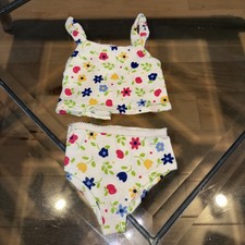 White Floral Cami Underwear Set for American Girl 18'' doll Cami Panties