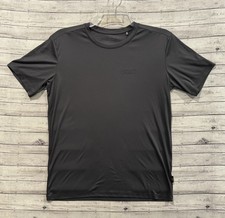 JACK WOLFSKIN Mens Active T shirt Sz S Small Gray Stretch Running Gym Workout