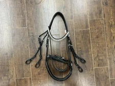BR Dressage Swindon Bridle with Bling Browband and Patent Leather
