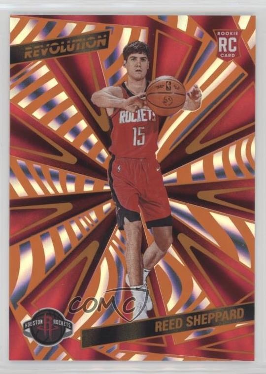 2024-25 Panini Revolution Rookies Sunburst 58/75 Reed Sheppard #145 0i8b