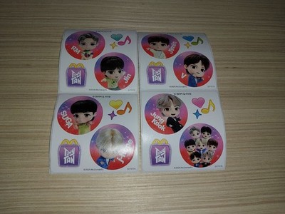 McDonald's Tinytan x BTS 2025 STICKER SET Brand New ..