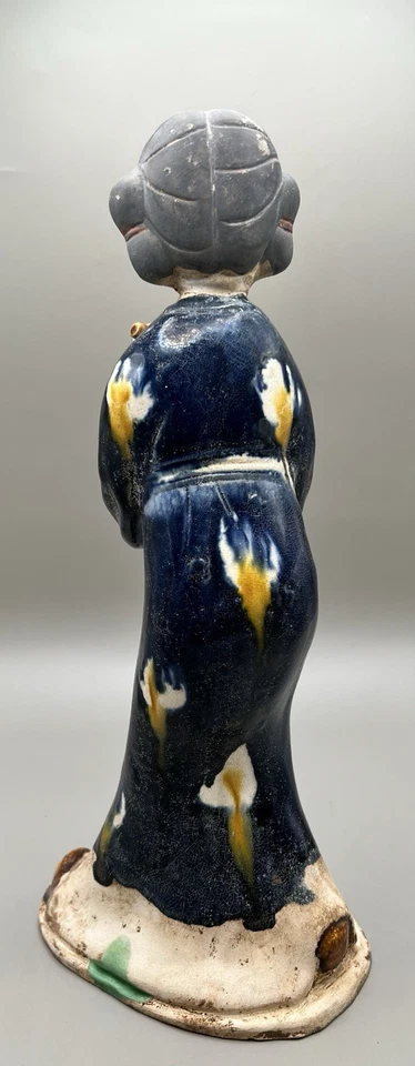 "Antigua figura funeraria antigua china grande de mujeres músicas 13"" H" Foto 4 de 4