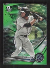2022 Bowman Platinum #TOP-28 Top Prospects Green Icy Foil Joe Mack #/99 Marlins