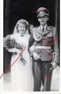 photo allemande WW2 officier avec Luftwaffe M35 Offiziers Fliegerschwert 100% or