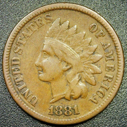 VF 1881 1C Indian Head Cent