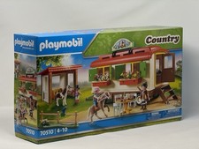 Playmobil 70510 Ponycamp-&Uuml;bernachtungswagen mit Pferden und Stall Neu & OVP