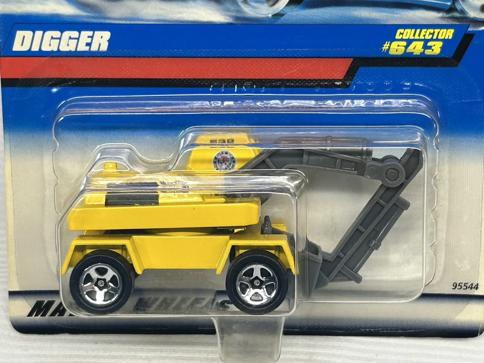 Excavadora Hot Wheels #643 amarilla 1997 Foto 2 de 4