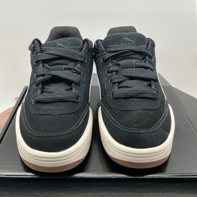 Puma Caven 2.0 Suede Black White Gum Sole Sneakers 400708-01 Mens 10.5