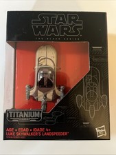 STAR WARS BLACK SERIES LUKE SKYWALKER   S LANDSPEEDER 09 TITANIUM SERIES NEW MOC