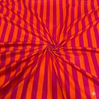 Indian Pink Striped Print Dressmaking, Sewing, Running, Crafts Fabric 2.5 Yards