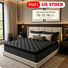 12"14" Mattress In a Box Gel Memory Foam Pocket Spring Twin Full Queen King Size
