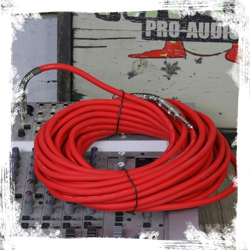 DJ Speaker Cables 50ft Cords 1/4 Male Jack FAT TOAD PA Audio Stage Studio Wires - Afbeelding 13 van 15