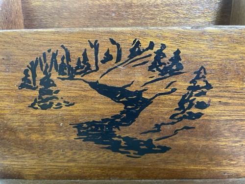 Vintage 1960’s Hand Crafted Wooden Letter Holder Desk Top Style Caddy Organizer - Picture 3 of 12