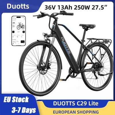27.5 Zoll Elektrofahrrad DUOTTS C29Lite 36V13AH Akku E Mountainbike E-BIKE