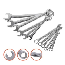 12-Piece Premium Combination Wrench Set, Chrome Vanadium Steel（6-24MM，5.5-32MM）
