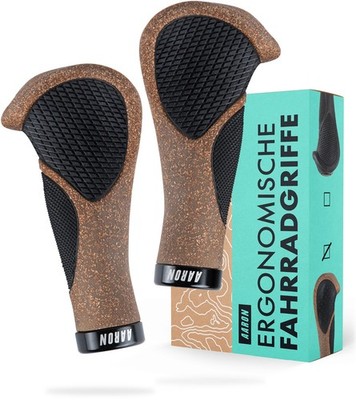 AARON Ergonomic Kork Fahrradgriffe - Mit Gel