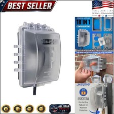 Versatile 1-Gang Weatherproof Outlet Cover Horizontal or Vertical Installation