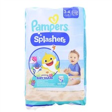 4x12 Pampers Splashers Baby Shark Gr 3-4 Windeln 6-11kg Schwimmwindeln