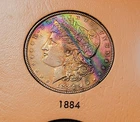 1884 P US Morgan Silver Dollar / ALBUM COIN~  #lot 34