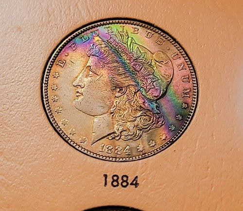 1884 P US Morgan Silver Dollar / ALBUM COIN~  #lot 34