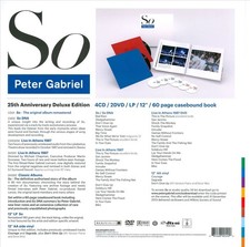 PETER GABRIEL - SO [25TH ANNIVERSARY EDITION] [IMMERSION BOX] [CD/DVD/LP] NEW CD
