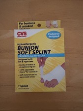 New CVS Brand Bunion Soft Splint - Hypoallergenic, Left or Right Foot