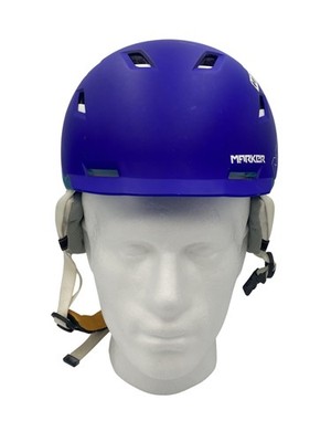 Marker Ampire Ski Snowboard Helmet Adult M 55-59cm Purple Teal Stickers Vents
